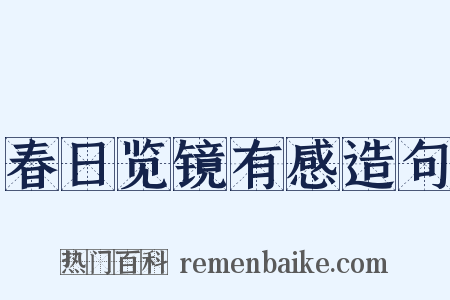 春日览镜有感造句是什么意思的图片